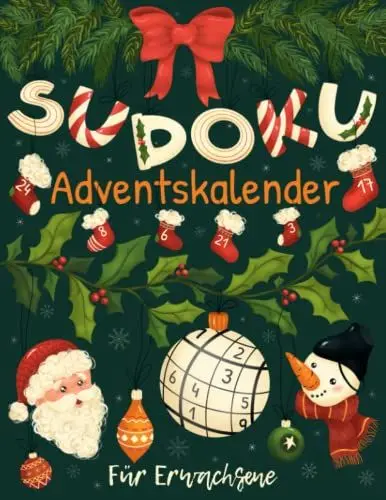 Produktbild: Sudoku Adventskalender: Rätsel Adventskalender für Erwachsene mit 144 Sudokus von Leicht - Schwer