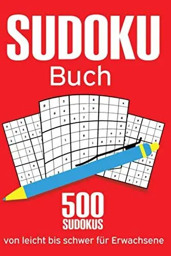 Produktbild: Sudoku Buch für Erwachsene von leicht bis schwer: Sudoku Heft mit 500 Sudokus für Erwachsene inkl. Lösungen