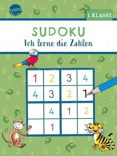 Produktbild: Sudoku. Ich lerne die Zahlen (1. Klasse): 40 Sudokus zum Üben von Zahlen für Kinder ab 6 (Mein Rätselblock)
