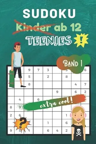 Produktbild: Sudoku Kinder ab 12 Band 1: für Teenies ab 12 - 80 kindgerechte Rätsel - Ideal als Geschenk - Rätselblock ab 12 Jahre -Geschenkidee