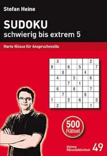Produktbild: Sudoku - schwierig bis extrem 5: Harte Nüsse für Anspruchsvolle (Heines Rätselbibliothek)