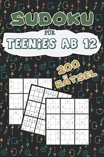 Produktbild: Sudoku für Teenies ab 12: für Kinder ab 12 Jahren - 200 Rätsel mit Lösungen - Ideal als Geschenkidee - Rätselblock ab 12 Jahre - Rätselspaß ab 12