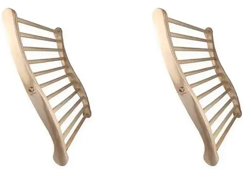 Produktbild: SudoreWell® Sauna Rückenlehne - 2-seitig ergonomisch geformt - 2 Stück