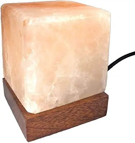 Produktbild: SudoreWell USB LED rosa Salzlampe kleiner Kubus aus der Salt Range Pakistan