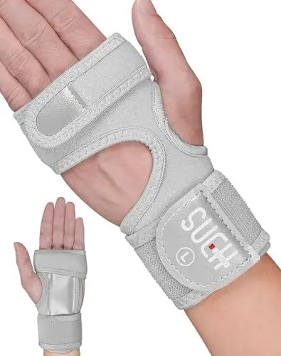 Produktbild: SueH Design Handgelenkstütze, Verstellbare Handgelenkschiene für Sehnenscheidenentzündungen, Arthritis und Schmerzlinderung, Handgelenkbandage für Linke Hand, Rosa