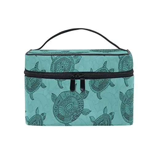 Produktbild: Süßes Geschenk Schildkröte Schildkröte Tier Kosmetiktasche für Frauen Schminktasche Große Mädchen Damen Make Up Taschen Kulturbeutel