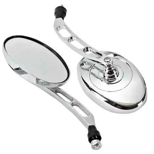 Produktbild: SUEVAS Motorrad Rückspiegel Für Suzuki Für Intruder Für Volusia VS VL 700 750 800 1400 1500 Chrom Motorrad Rückspiegel Lenkerendenspiegel Motorrad