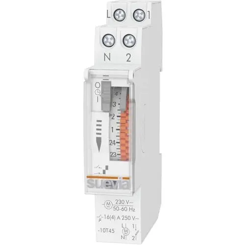 Produktbild: Suevia SU400132 Zeitschaltuhr für Hutschiene DinO One D 230 V/AC Tagesprogramm
