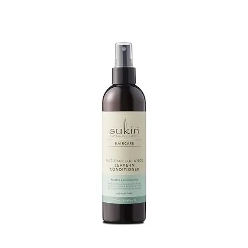 Produktbild: Sukin Natural Balance Spülung ohne Ausspülen, 250ml, spendet Feuchtigkeit, entwirrt sanft und bändigt Frizz, mit Sesamöl, Klettenextrakt und Schachtelhalmextrakt, vegan