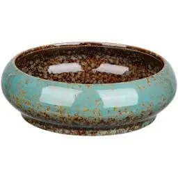 Produktbild: Sukkulentententöpfe Keramik Bowl Fuer Pflanzen: Sukkulenten-Übertöpfe Flache Bonsai Töpfe Kaktus Blumentopf Flache Blumenschale Terrassenteich Pflanzer Topf für Lilien Seerose Lysimachia Außen