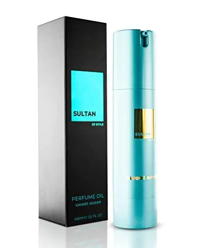 Produktbild: Sultan of Style Sweet Ocean Parfum Oil Herren | Frischer & Süßlicher Duft | 100% Alkoholfrei | Pflegende Ätherische Öle | Geschenke für Männe