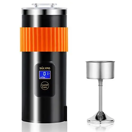 Produktbild: Sulypo Kleine Kaffeemaschine, Perkolator kaffee,espressokocher elektrisch mini kaffeemaschine 1 tasse 304 Edelstahl AC Schwarz