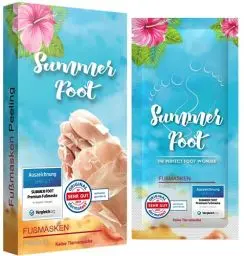 Produktbild: Summer Foot Premium Hornhaut-Entferner - Hornhaut Fußmaske für weiche Füße - Anti Hornhaut-Socken für effektive Fußpflege - dermatologisch getestet