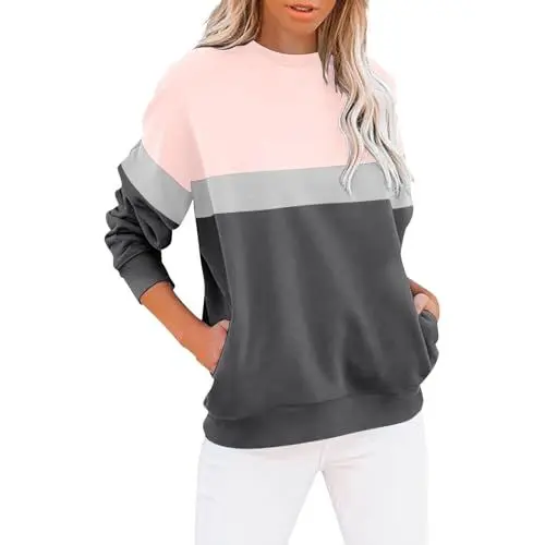 Produktbild: Summer Sale Oversized Shirt Metallic Silber Oberteil Diesel Pullover Damen Sweatjacke Damen Oversize Baumwolle Katzen Pullover Katze Orange Sweatshirt Damen Prime Deals of The Day Lightning Deals