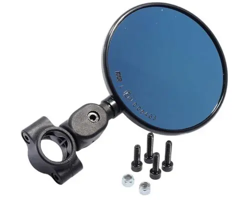 Produktbild: Spiegel FAR Flexi Enduro klappbar schwarz für 22-24mm Lenker Motocross Lenkerspiegel mit Straßenzulassung - 7699