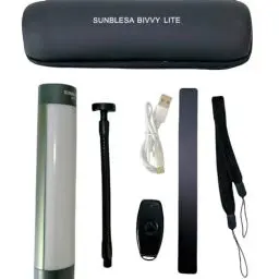 Produktbild: Sunblesa Wiederaufladbare wasserdichte magnetische Fernbedienung Karpfenangeln Bivvy Light IR lite mit Bankstick-Lichtadapter Powerbank-Funktion