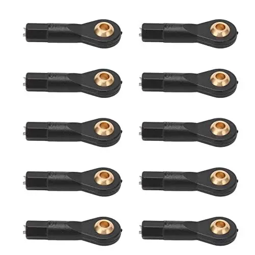 Produktbild: 10 Stück M3 RC Spurstangenkopf, Verschleißfester Kunststoff M3 Spurstangenkopf Kugelgelenk Kugelkopf Kompatibel mit für 1 von 10, 1 von 12 RC Auto