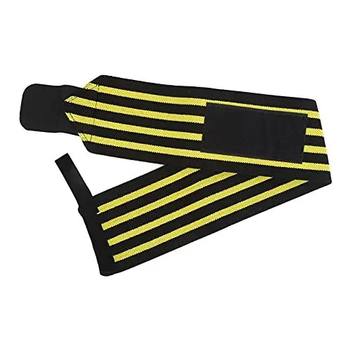 Produktbild: SUNGOOYUE 1 Paar Handgelenkbandagen, Elastische Fitness Handgelenkbandagen Einstellbare Karpaltunnel-Armbandstütze für Handgelenksverletzungen Handgelenkschmerzen Verstauchungen Sport(Schwarz Gelb)