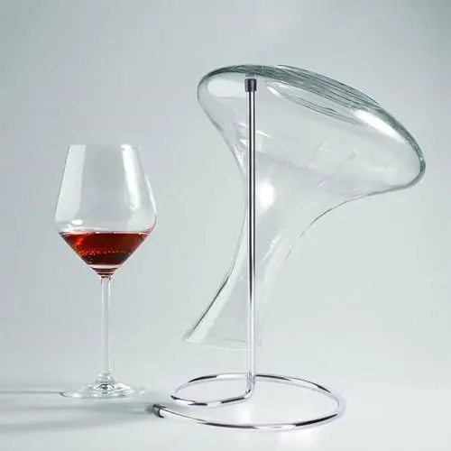 Produktbild: SUNGOOYUE Edelstahl-Dekanter-Rack-Halter, Trockenständer, Professionelles Rotwein-Zubehör