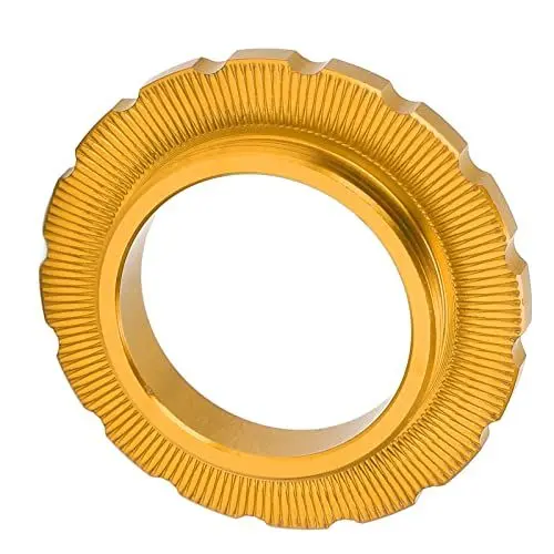 Produktbild: SUNGOOYUE Fahrrad Centerlock Lockring, Centerlock Lockring Center Lock Laufradsatz Nabe Shaft Disc Rotor Lockring f¨¹r Fahrrad Mountainbike(Gold),Fahrr?der und Ersatzteile