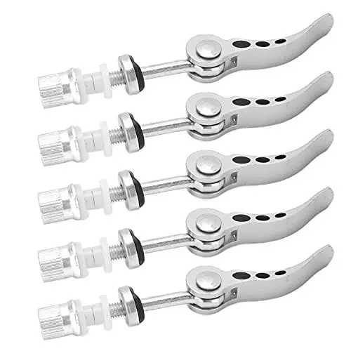 Produktbild: SUNGOOYUE Fahrrad Sattelst¨¹tzenklemme, 5 St¨¹ck Aluminiumlegierung Schnellspanner Sattelst¨¹tzenklemme Fahrrad Rohrschelle Fixed Gear f¨¹r MTB Rennr?der(Silber),Fahrr?der und Ersatzteile