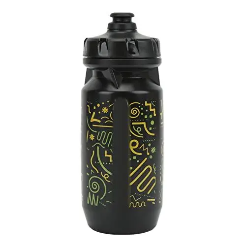Produktbild: SUNGOOYUE Fahrradwasserflasche mit 550 Ml Fassungsvermögen, Weiter Öffnung, Auslaufsicherer, Zusammendrückbarer Kunststoff, Einwandiges Design Zum Radfahren und Wandern (550 ml)