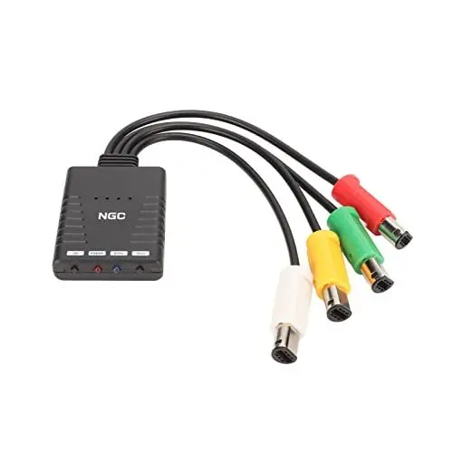 Produktbild: SUNGOOYUE GC Controller-Adapter, Professioneller Kabelloser Konverter für Wii Switch Multiplayer Game Controller ABS Schwarz