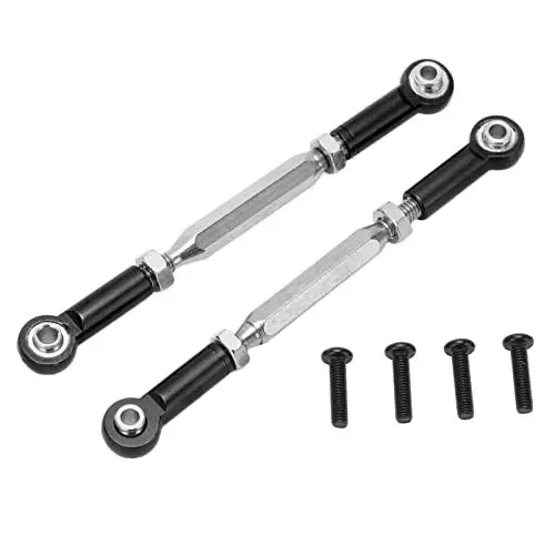 Produktbild: SUNGOOYUE Pack Spurstange für die Lenkung der Hinteren Aufhängung, JLB 1/10 Lenkstange für 1/10 RC-Autos(Schwarz)