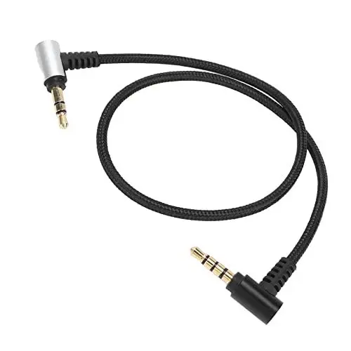 Produktbild: 3,5 Mm TRS auf TRRS Mikrofonkabel TRS auf TRRS Adapter Ersatz 3,5 Mm TRS auf 3,5 Mm TRRS Patch-Adapterkabel für SC7 35 cm 13,8 Zoll Mikrofonadapter auf Adapter Ersatz 3.