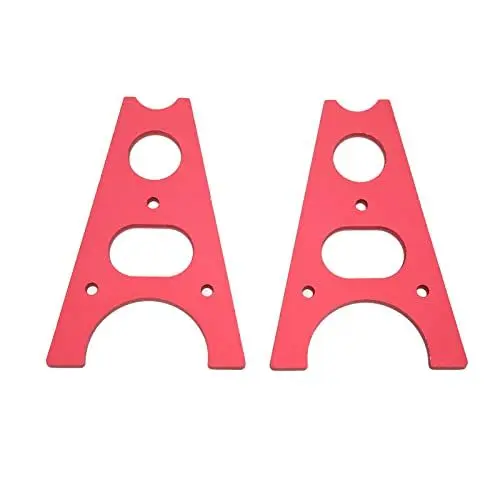 Produktbild: SUNGOOYUE RC Autohebeb¨¹hne, RC Auto Hebewerkzeug Reparatur Radlift St?nder Dekoration Teil Universal f¨¹r 1/8 1/10 RC Modellauto(rot),Zubeh?r f¨¹r Modellautos