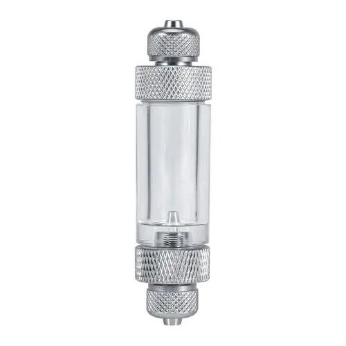 Produktbild: MUNEFE CO2-Hängeblasenzähler, Ventil-Doppelkopf-Rückschlagblasenzähler für Aquarium-Wasserpflanzen (Double Head Bubble Recorder)