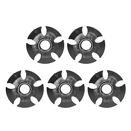 Produktbild: Sunicon 5 Stück Schneekorb für Trekkingstöcke, Wanderstock, Gummi, Schnee, Schlamm, Schleppkorb, Wanderstock, Gehstock, Zubehör