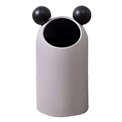 Produktbild: Sunicon Badezimmer-Mülleimer, geneigte Öffnung, großes Fassungsvermögen, moderner Look, verdickter Mülleimer, für Badezimmer, Büro, Schlafzimmer, Wohnzimmer (Gray)