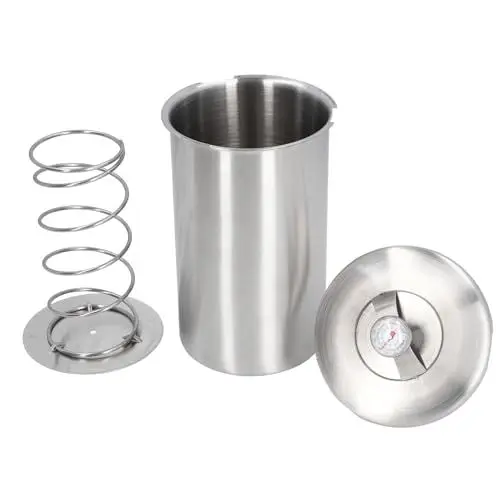 Produktbild: Sunicon Olla para prensar carne, jamonero, acero inoxidable 304, prensa para carne, cocina, tocino, carne, ollas a presión, caldera, olla, sartén, estufa con termómetro para hacer
