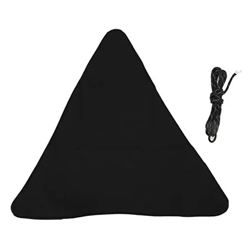 Produktbild: Sunisfa Stativ-Hocker-Tuch, Tragbar, Faltbar, Dreieckig, Handwerklich, Kratzfest, aus Segeltuch, Camping-Hocker, Zum Angeln (Schwarz)