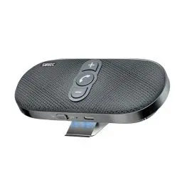 Produktbild: SUNITEC Freisprecheinrichtung für Auto Bluetooth 5.1 mit Clip Wireless Freisprechanlage Verbindet mit Siri & Google Assistant Unterstützung Auto EIN Aus Lauter 6W Lautsprecher für GPS Musik Telefon