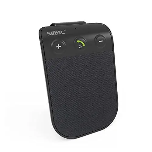 Produktbild: SUNITEC Freisprechanlage für Auto Bluetooth,Unterstützung Siri,Auto Power On,Musik,mit Sonnenblende,Drahtlos Freisprecheinrichtung für Auto,Freihändig für 2 Telefone Gleichzeitig - BC936
