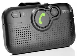 Produktbild: SUNITEC Freisprecheinrichtung für Auto,Bluetooth 5.0, Unterstützt GPS, Siri, Musik, Auto Power On, Google Assistant, Sprachführung für 2 Telefone Gleichzeitig Mit Sonnenblendenclips