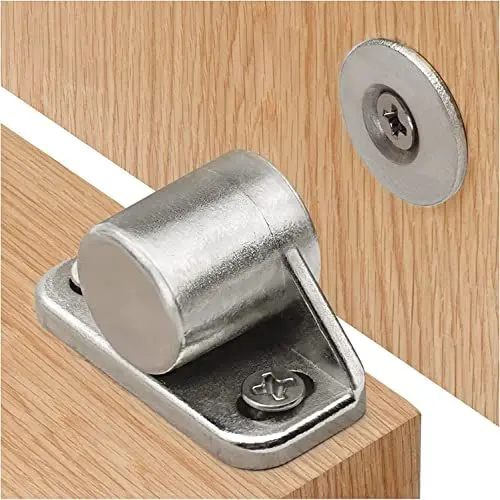 Produktbild: Sunivaca Magnetischer Türschnäpper, 2 Stück, magnetische Schrankriegel, Premium-Qualität, Zinklegierung, Hardware-Schrank-Magnetschnäpper für Küchenschrank, Türschließer, Magnetverschluss Schrank