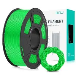 Produktbild: SUNLU PLA+ Filament 1.75mm, PLA Plus 3D Drucker Filament, Stärker belastbar, Neatly Wound, 1KG 3D Druck PLA+ Filament, Maßgenauigkeit +/- 0.02mm, Grün