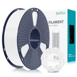 Produktbild: SUNLU PLA+ Filament 1.75mm, PLA Plus 3D Drucker Filament, Stärker belastbar, Neatly Wound, 1KG 3D Druck PLA+ Filament, Maßgenauigkeit +/- 0.02mm, Weiß