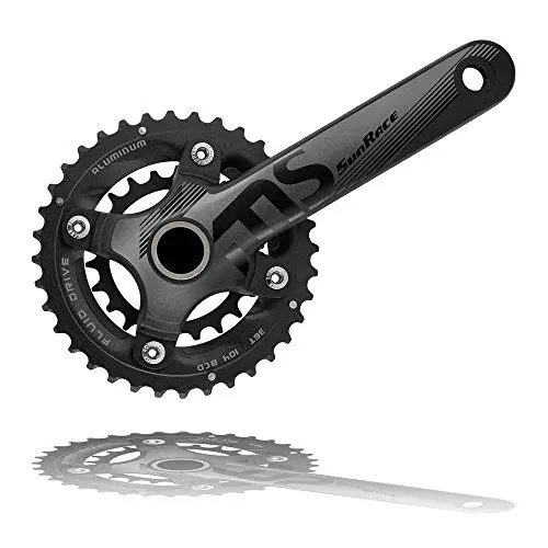 Produktbild: SunRace Doppel Vorne 2 x 10 MTB Crankset Kette Set MS66 36 22T