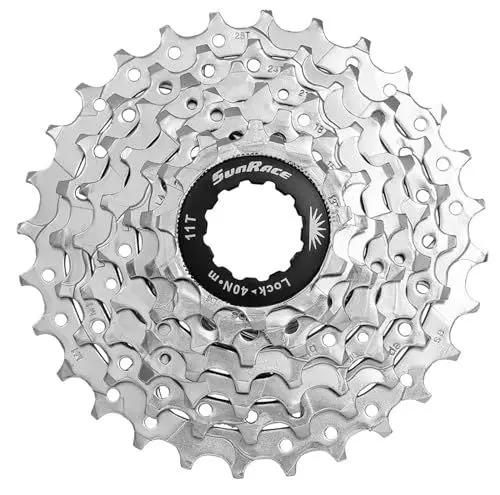Produktbild: Sunrace Unisex – Erwachsene CSM637AS Kassettenzahnkranz, Silber, 7-Fach