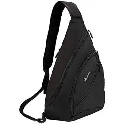 Produktbild: SUNSEATON Sling Bag, Sling Rucksack Wasserdicht, Gym Crossbody Bag, Schulterrucksack für Outdoor Wandern Camping (Schwarz)