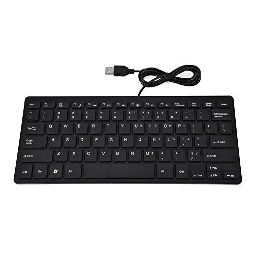 Produktbild: SunshineFace Mini-Tastatur 78 Tasten Ultradünne Mini-USB-Tastatur für Desktop-Computer Laptop-PC