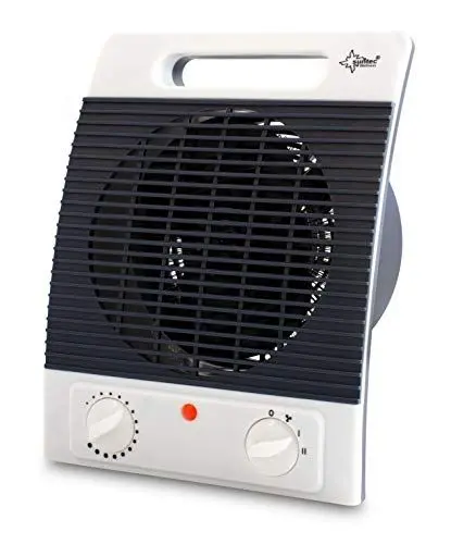 Produktbild: SUNTEC Heizlüfter AirBooster 2000 | Fan Heizung Ventilator Elektrisch 2000 Watt | 2 Stufen, Leise | Energiesparend | Heizer für Tisch, Schreibtisch, Büro, zum Heizen der Wohnung Heitz Lüfter