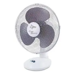 Produktbild: SUNTEC Tischventilator CoolBreeze - Leise 25 cm, 30 Watt | Tisch Ventilator 2 Stufen, Tragbar | Fan Kühlung Windmaschine Weiss | für Schreibtisch, Schlafzimmer, Büro, Wohnung, Terrasse, Balkon