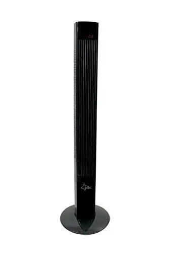Produktbild: SUNTEC Turmventilator mit Fernbedienung, Timer | Standventilator Schwarz | CoolBreeze 12000 - Leise 45 Watt | Fan Stand Ventilator 3 Stufen | Lüfter Windmaschine | für Schlafzimmer, Büro