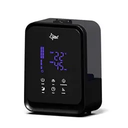 Produktbild: SUNTEC Ultraschall Luftbefeuchter Monsun 6000 black | Aroma Diffuser mit 4,5 l Wasser Tank | Raumbefeuchter bis ca 50 m2 | Vernebler mit 3 Nebelstufen und Timer | besonders leise