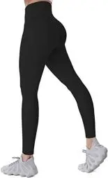 Produktbild: Sunzel Sunzfly Leggings Damen mit Bauchkontrolle Blickdicht Yogahose Sporthose für Gym Fitness Workout Schwarz L